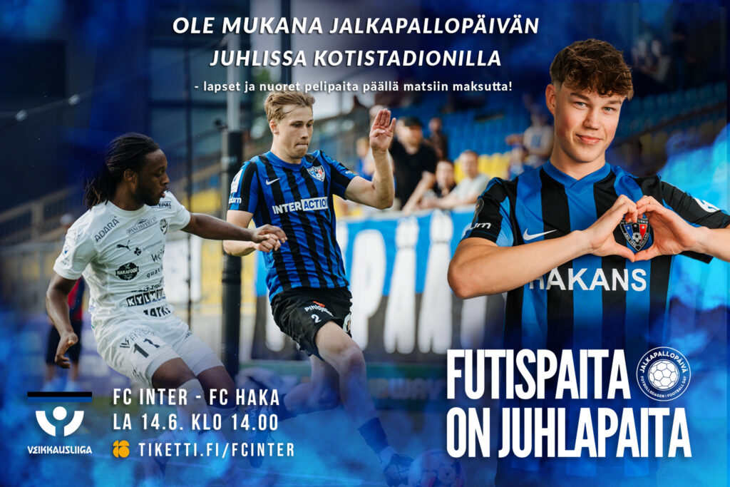 Turku juhlii Jalkapallopäivää seuraavassa kotiottelussa 14.6. – lapset ja nuoret pelipaita päällä maksutta matsiin!