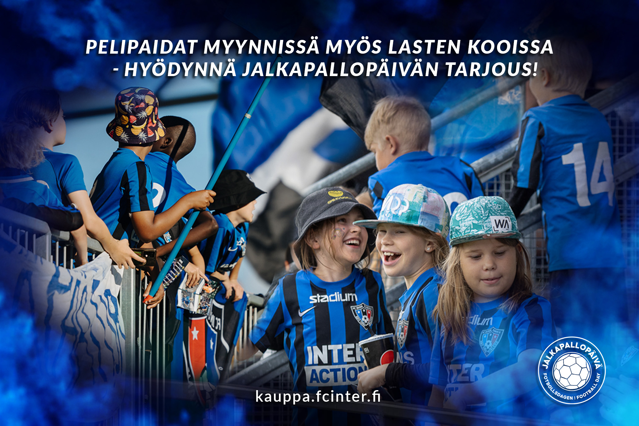 Jalkapallopäivän kotijuhlien kunniaksi pelipaidan tilaajille huipputarjous!