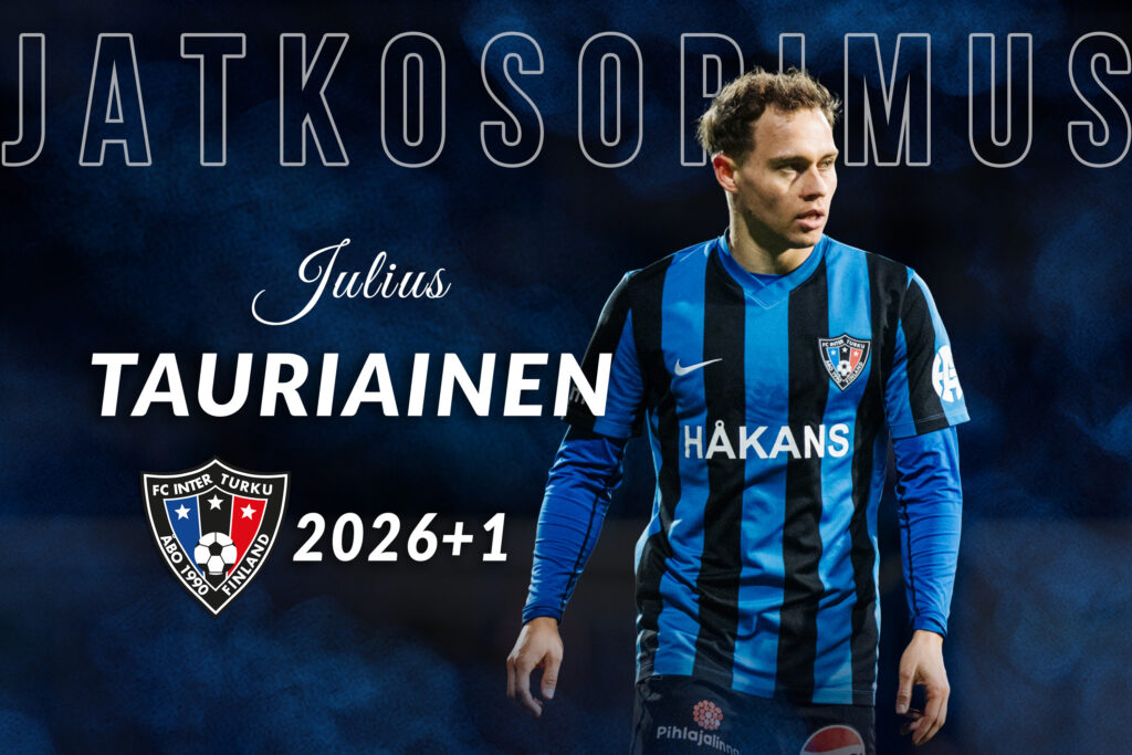 Inter jatkosopimukseen Julius Tauriaisen kanssa