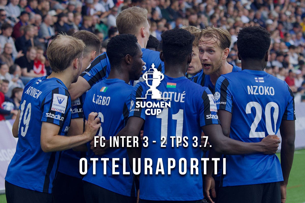 Turku on sinimusta ja Inter matkaa Suomen Cupin välieriin