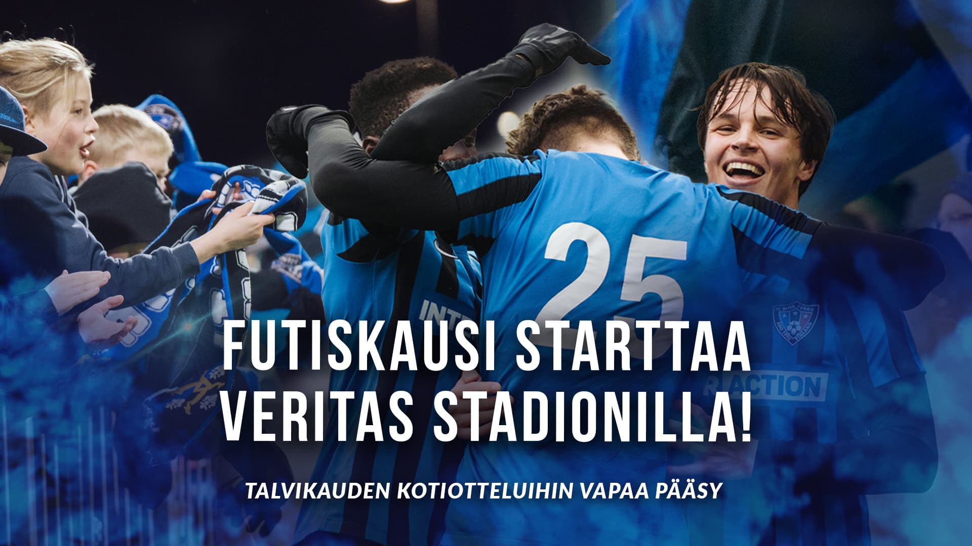 Futiskausi käynnistyy Veritas Stadionilla lauantaina – talvikauden kotiotteluihin vapaa pääsy!