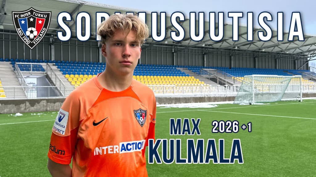 Max Kulmala vahvistaa Interin maalivahtiosastoa