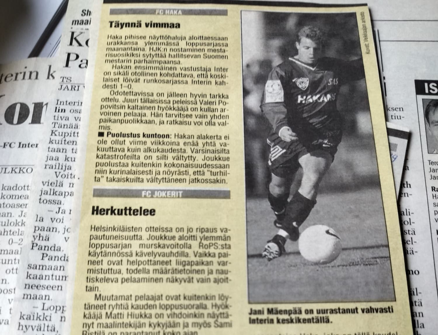 Kun HJK tuli ensimmäisen kerran kylään – Jani Mäenpää muistelee Interin liigahistorian alkua