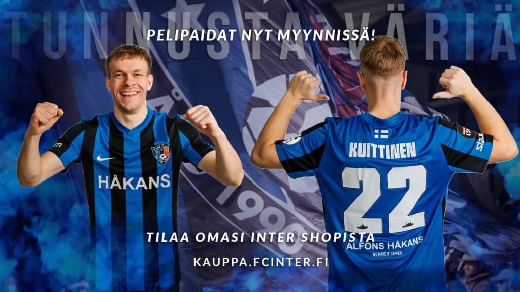 Kotipelipaidat nyt myynnissä inter shopissa!