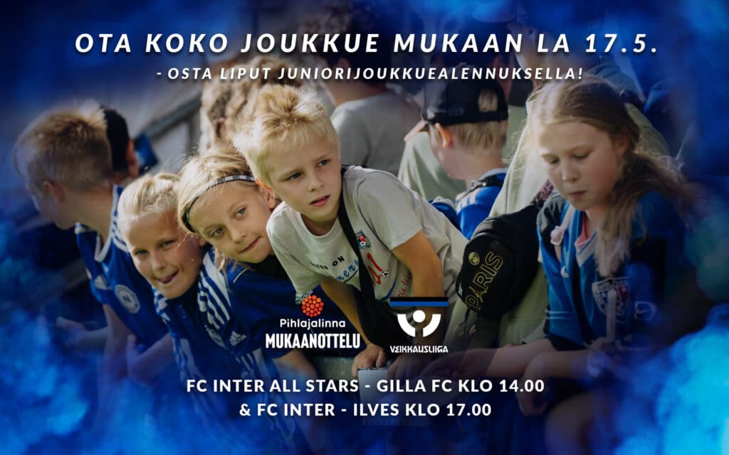 Ole mukana koko joukkueen kanssa – lunasta joukkueliput lauantaille 17.5. nyt!