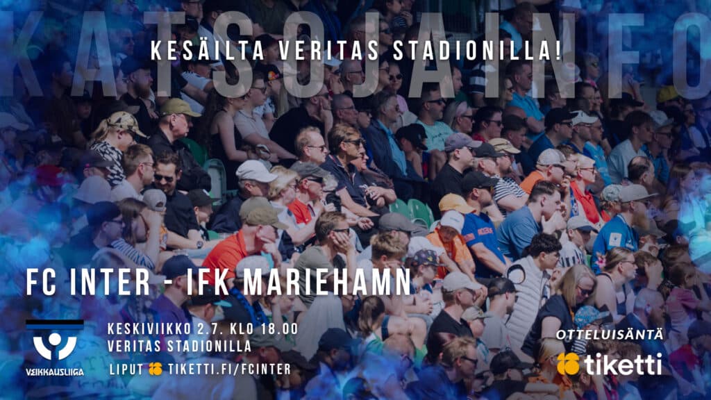 Jalkapallokesä jatkuu keskiviikkona kotistadionilla!