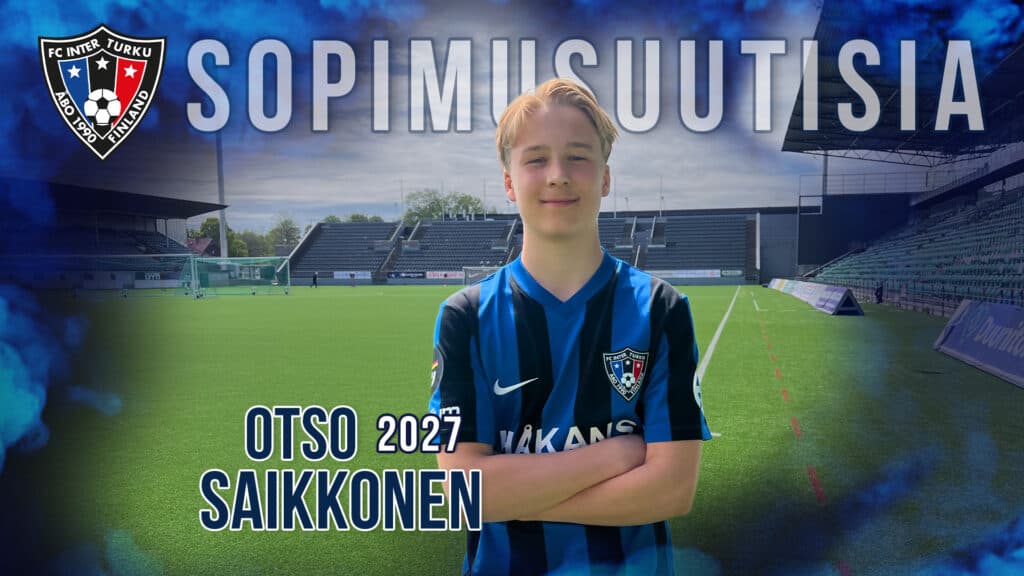 Inter-juniori Otso Saikkonen pitkään sopimukseen Interin kanssa
