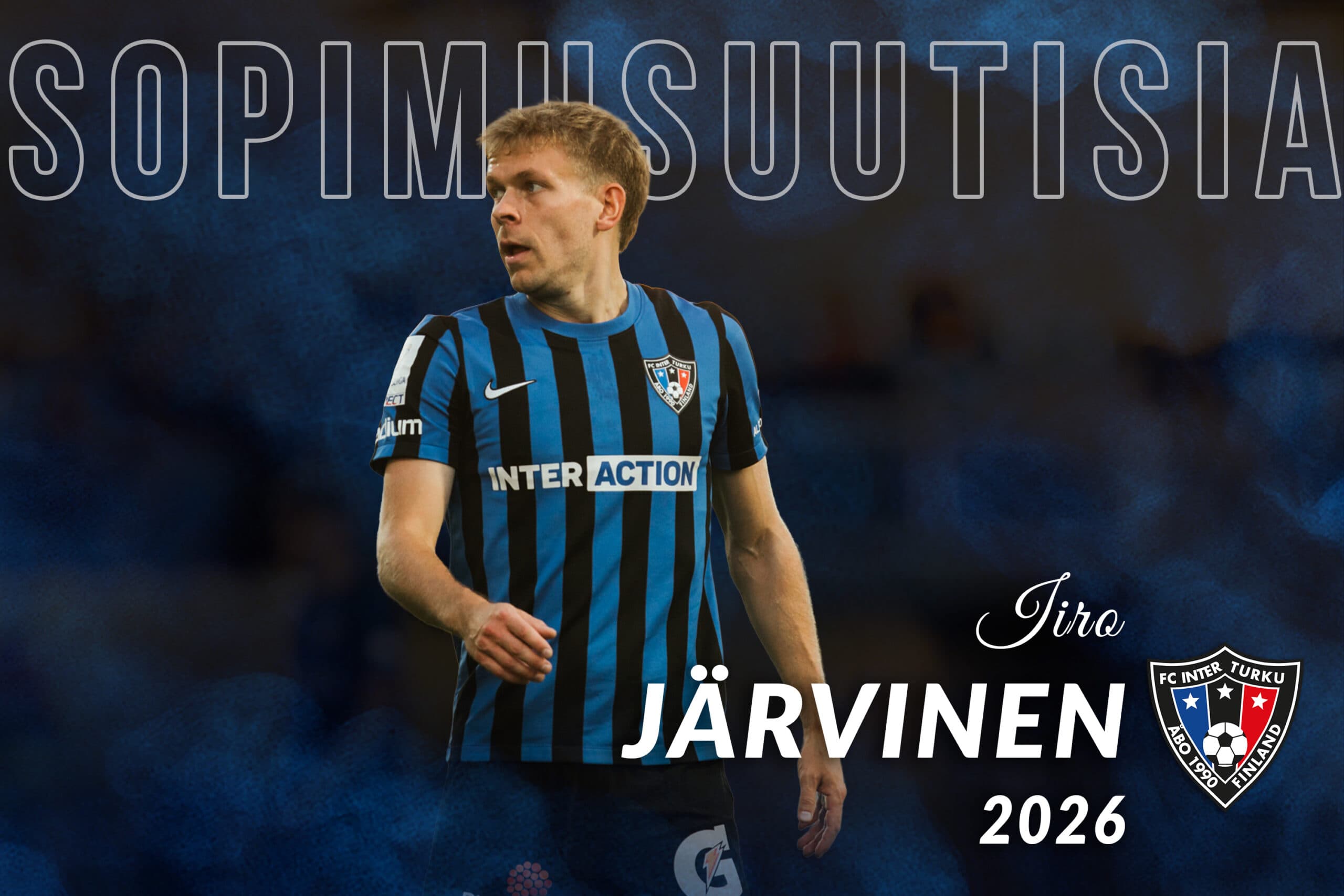 Iiro Järvinen jatkaa sinimustissa väreissä