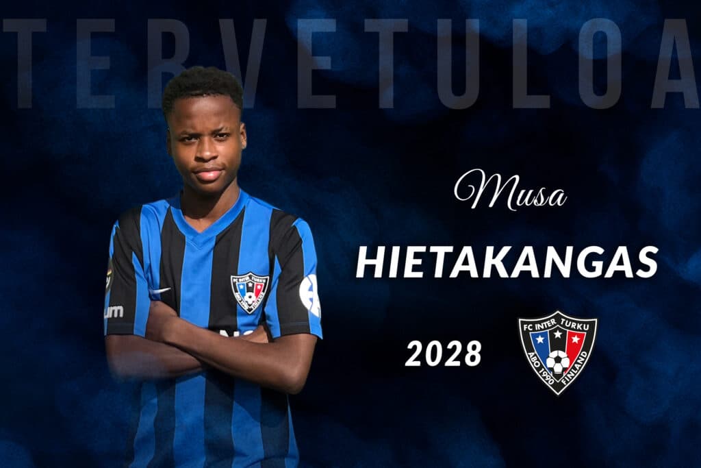 Lupaava laitapuolustaja Musa Hietakangas FC Interiin