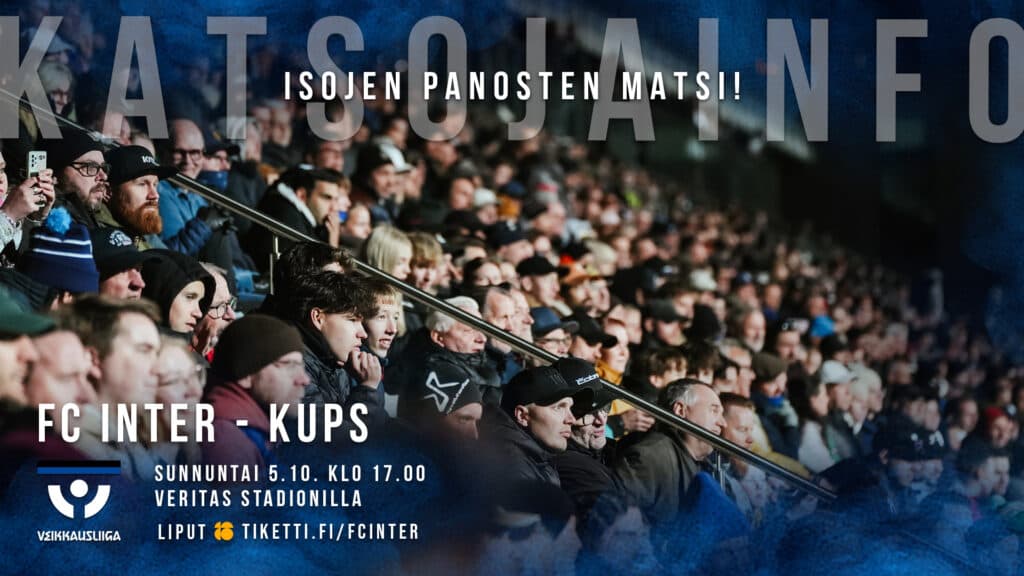 Sunnuntaina luvassa huippumatsi sekä palkitsemisia – tutustu katsojainfoon!