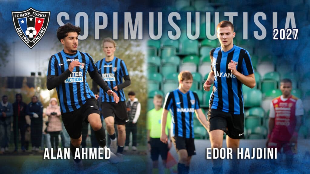 Inter käyttää Edor Hajdinin ja Alan Ahmedin optiovuodet