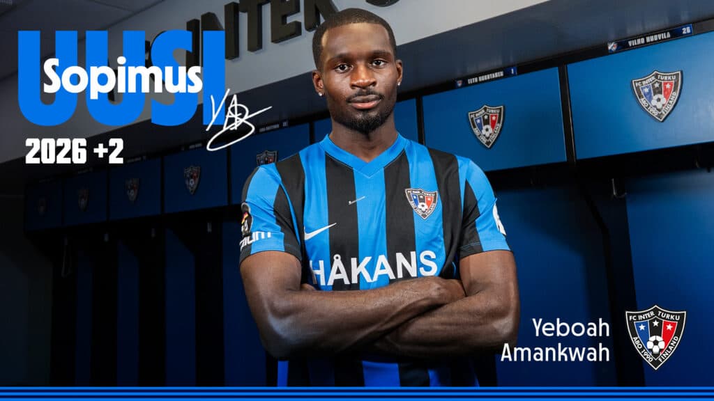 Puolustaja Yeboah Amankwah liittyy FC Interin vahvuuteen